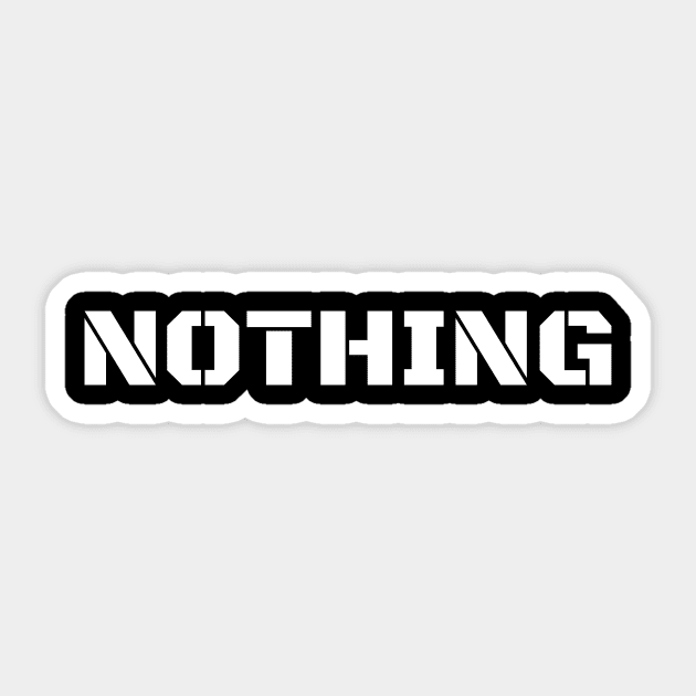 Nothing Sticker by santhiyou